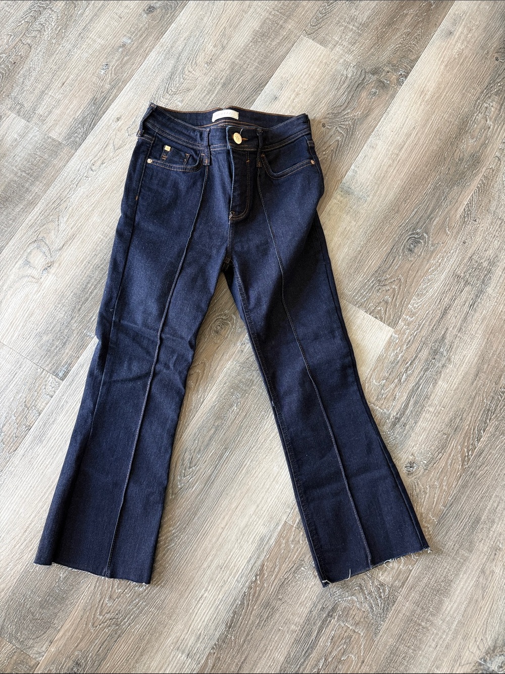River Island Dark Blue Women's Flared Jeans sz 8